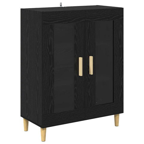 vidaXL Sideboard Black Oak 69.5 x 34 x 90 cm Engineered Wood