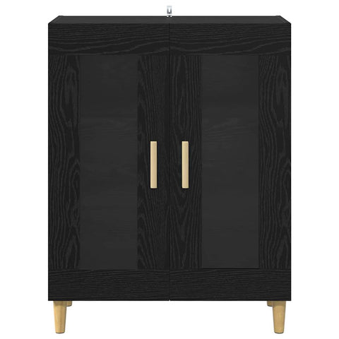 vidaXL Sideboard Black Oak 69.5 x 34 x 90 cm Engineered Wood