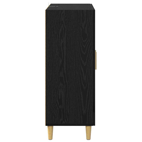 vidaXL Sideboard Black Oak 69.5 x 34 x 90 cm Engineered Wood