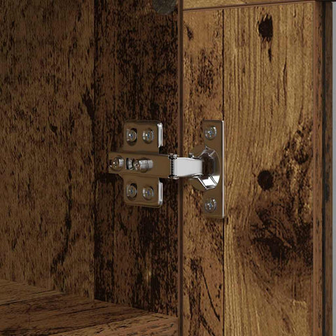 vidaXL Sideboard Old Wood 69.5 x 34 x 90 cm Engineered Wood and Iron