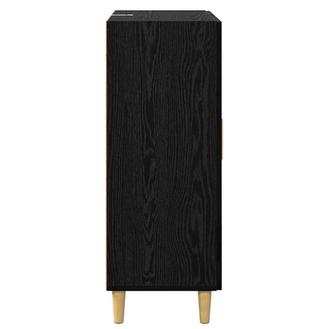 vidaXL Sideboard Black Oak 69.5 x 34 x 90 cm Engineered Wood
