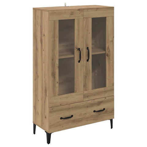 vidaXL Highboard Artisan Oak 70 x 31 x 115 cm Engineered Wood and Iron