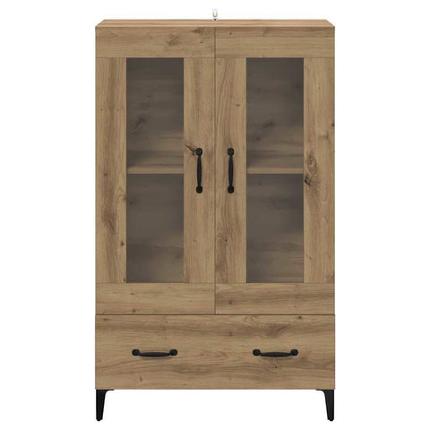 vidaXL Highboard Artisan Oak 70 x 31 x 115 cm Engineered Wood and Iron