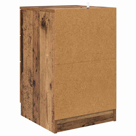 vidaXL Bedside Cabinet Old wood 40 x 40 x 63 cm Engineered wood