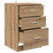 vidaXL Bedside Cabinet Artisan oak 40 x 40 x 63 cm Engineered wood