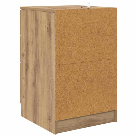 vidaXL Bedside Cabinet Artisan oak 40 x 40 x 63 cm Engineered wood