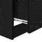 vidaXL Bedside Cabinet Black oak 40 x 40 x 63 cm Engineered wood