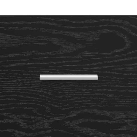 vidaXL Bedside Cabinet Black oak 40 x 40 x 63 cm Engineered wood