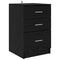 vidaXL Bedside Cabinet Black oak 40 x 40 x 63 cm Engineered wood