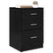 vidaXL Bedside Cabinet Black oak 40 x 40 x 63 cm Engineered wood