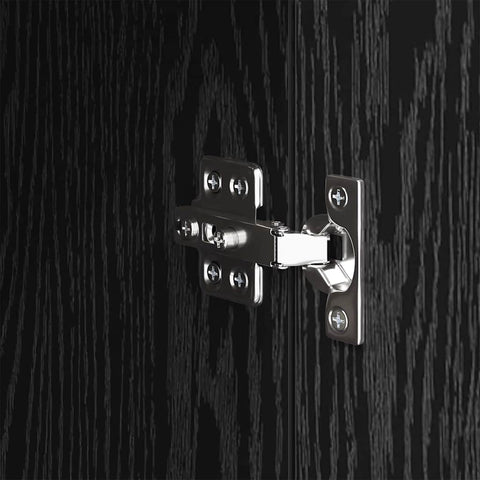vidaXL Sideboard Black oak 34.5 x 34 x 90 cm Engineered wood