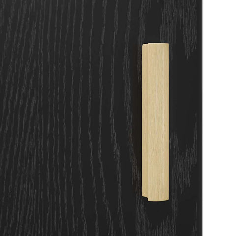vidaXL Sideboard Black oak 34.5 x 34 x 90 cm Engineered wood