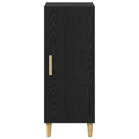 vidaXL Sideboard Black oak 34.5 x 34 x 90 cm Engineered wood