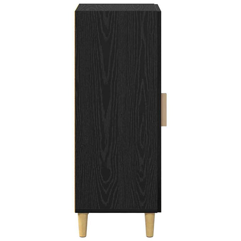 vidaXL Sideboard Black oak 34.5 x 34 x 90 cm Engineered wood