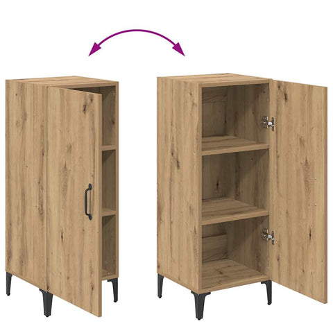 vidaXL Sideboard Artisan oak 34.5 x 34 x 90 cm Engineered wood