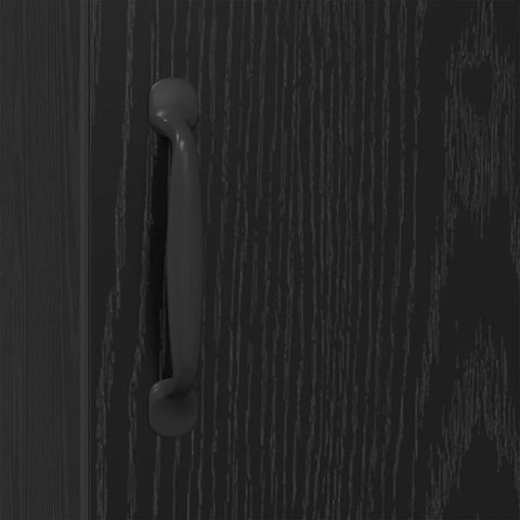vidaXL Sideboard Black oak 34.5 x 34 x 90 cm Engineered wood