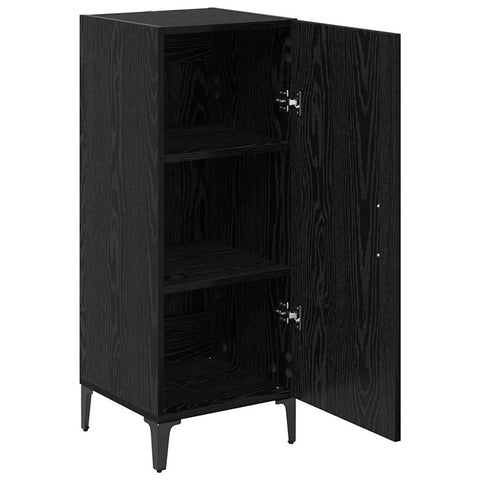 vidaXL Sideboard Black oak 34.5 x 34 x 90 cm Engineered wood