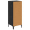 vidaXL Sideboard Black oak 34.5 x 34 x 90 cm Engineered wood