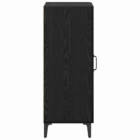 vidaXL Sideboard Black oak 34.5 x 34 x 90 cm Engineered wood