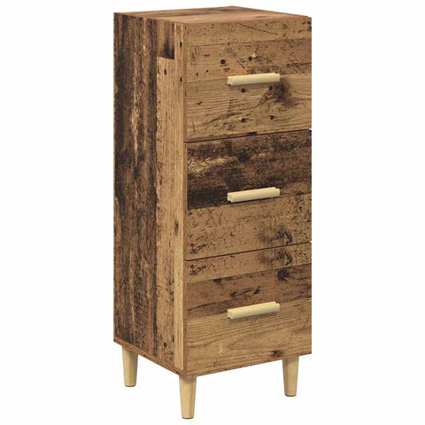 vidaXL Sideboard Old wood 34.5 x 34 x 90 cm Engineered wood