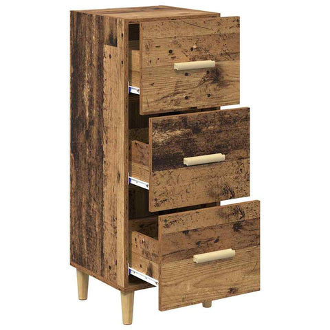 vidaXL Sideboard Old wood 34.5 x 34 x 90 cm Engineered wood