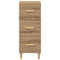 vidaXL Sideboard Artisan oak 34.5 x 34 x 90 cm Engineered wood