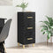 vidaXL Sideboard Black oak 34.5 x 34 x 90 cm Engineered wood