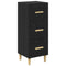 vidaXL Sideboard Black oak 34.5 x 34 x 90 cm Engineered wood