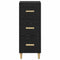 vidaXL Sideboard Black oak 34.5 x 34 x 90 cm Engineered wood