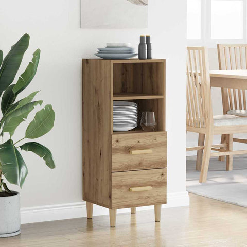 vidaXL Sideboard Artisan oak 34 x 34.5 x 90 cm Engineered wood