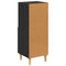 vidaXL Sideboard Black oak 34 x 34.5 x 90 cm Engineered wood