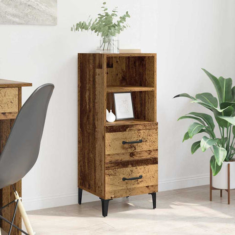 vidaXL Sideboard Old wood 34 x 34.5 x 90 cm Engineered wood