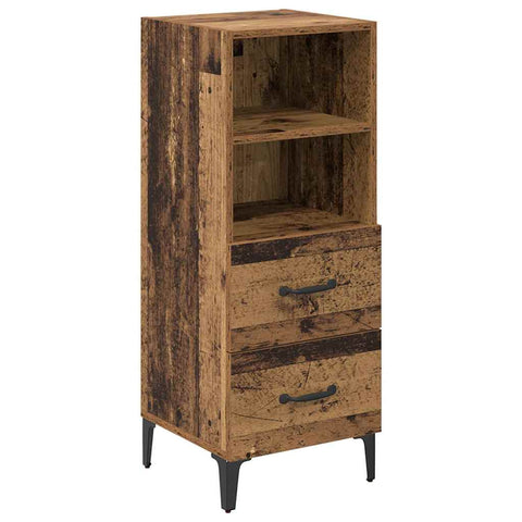 vidaXL Sideboard Old wood 34 x 34.5 x 90 cm Engineered wood