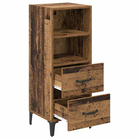 vidaXL Sideboard Old wood 34 x 34.5 x 90 cm Engineered wood