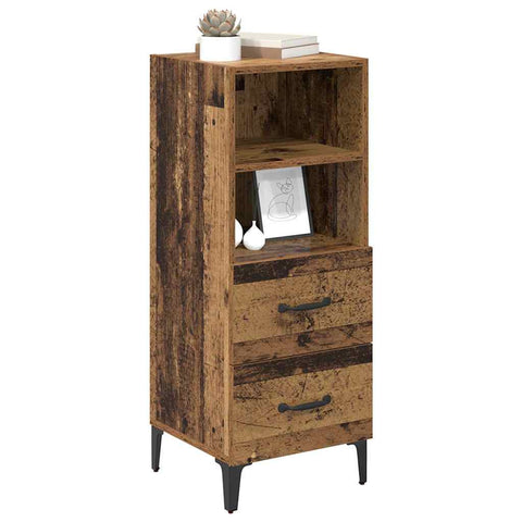 vidaXL Sideboard Old wood 34 x 34.5 x 90 cm Engineered wood