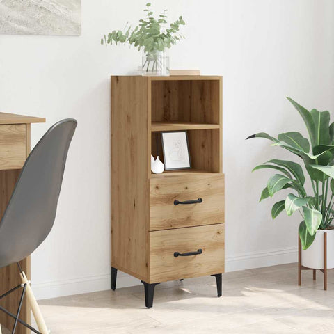 vidaXL Sideboard Artisan oak 34 x 34.5 x 90 cm Engineered wood