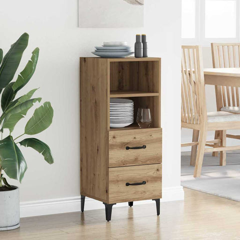vidaXL Sideboard Artisan oak 34 x 34.5 x 90 cm Engineered wood