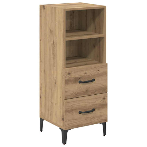 vidaXL Sideboard Artisan oak 34 x 34.5 x 90 cm Engineered wood