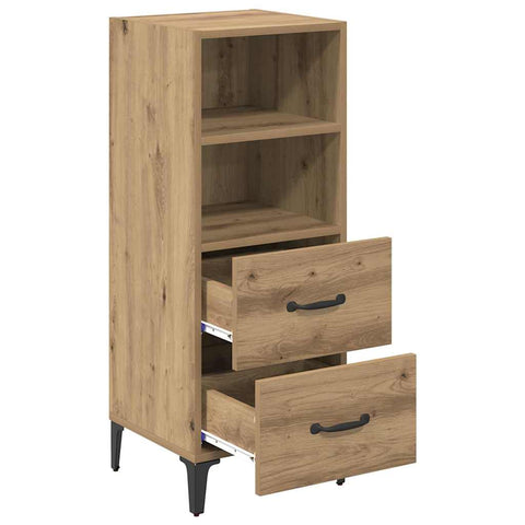 vidaXL Sideboard Artisan oak 34 x 34.5 x 90 cm Engineered wood