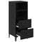 vidaXL Sideboard Black oak 34 x 34.5 x 90 cm Engineered wood