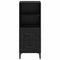 vidaXL Sideboard Black oak 34 x 34.5 x 90 cm Engineered wood