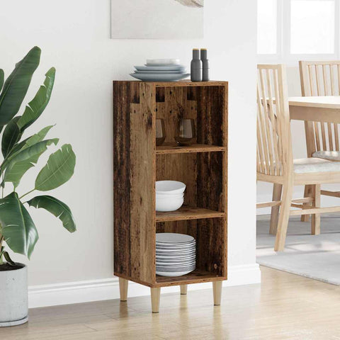 vidaXL Sideboard Old wood 32.5 x 34.5 x 90 cm Engineered wood