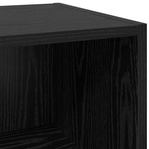vidaXL Sideboard Black oak 32.5 x 34.5 x 90 cm Engineered wood