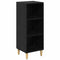 vidaXL Sideboard Black oak 32.5 x 34.5 x 90 cm Engineered wood