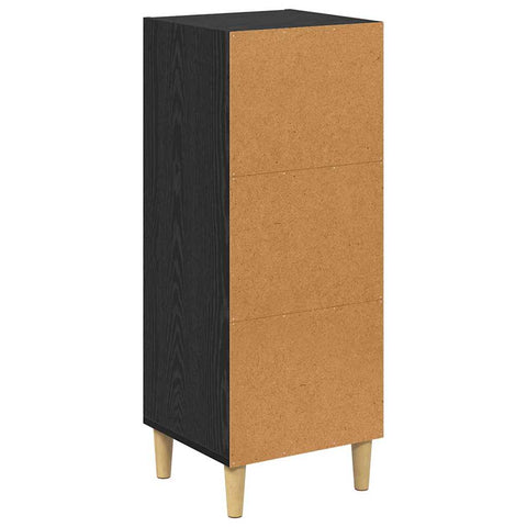 vidaXL Sideboard Black oak 32.5 x 34.5 x 90 cm Engineered wood