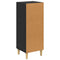 vidaXL Sideboard Black oak 32.5 x 34.5 x 90 cm Engineered wood