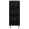 vidaXL Sideboard Black oak 32.5 x 34.5 x 90 cm Engineered wood
