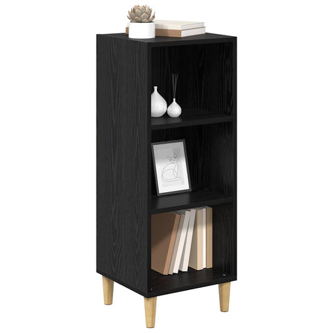 vidaXL Sideboard Black oak 32.5 x 34.5 x 90 cm Engineered wood