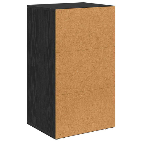 vidaXL Sideboard Black oak 40 x 33 x 70 cm Engineered wood
