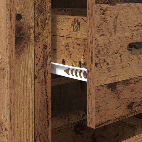 vidaXL Sideboard with Drawer Old wood 40 x 33 x 70 cm Engineered wood